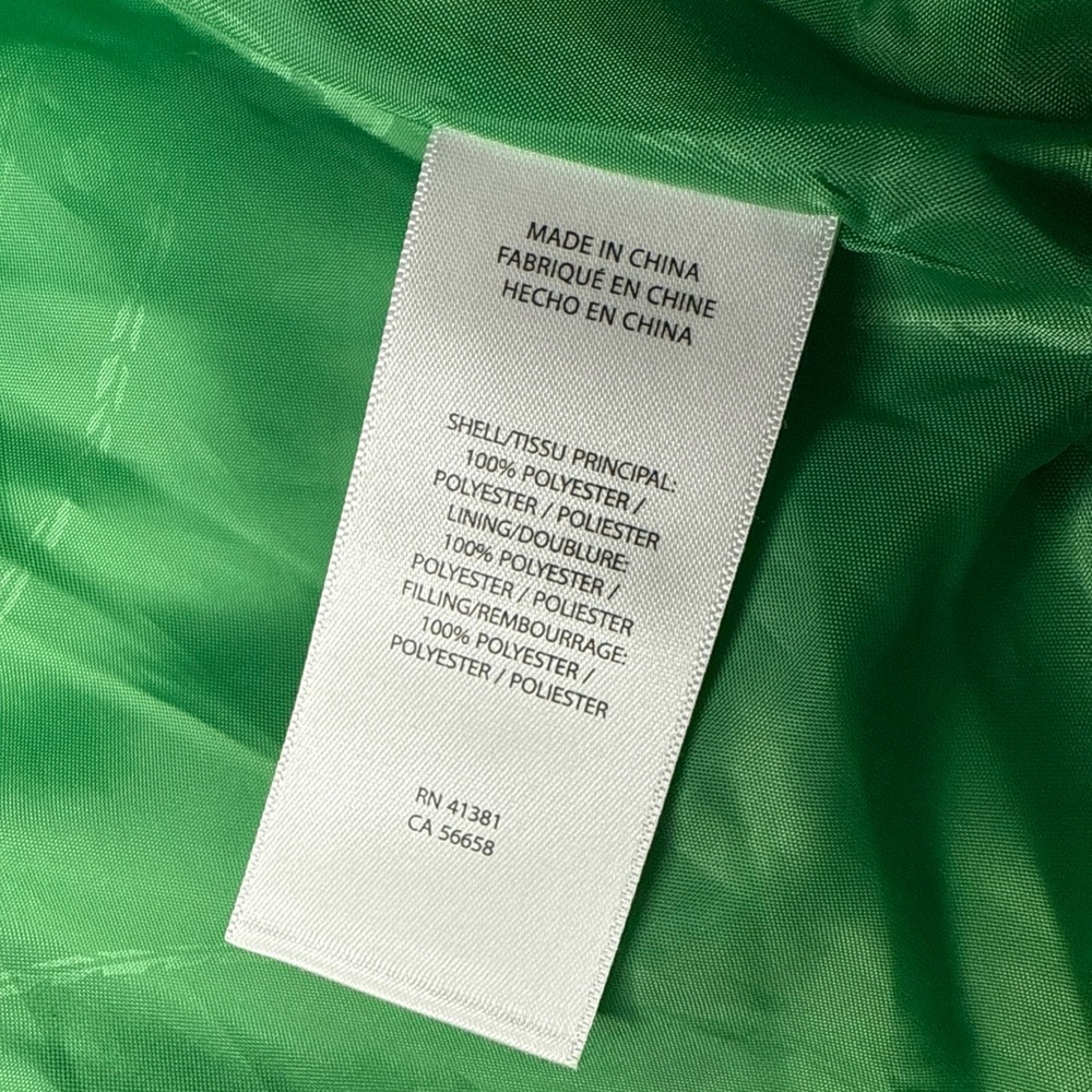 Ralph Lauren Quilted Navy Puffer Jacket with Green Lining - Picture 15 of 15